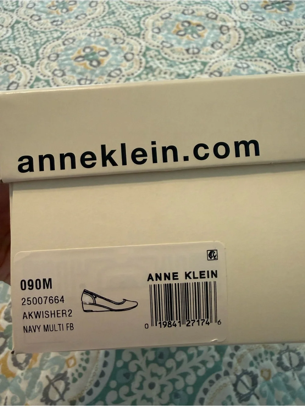 NWT Anne Klein Wisher Navy Wedges 9